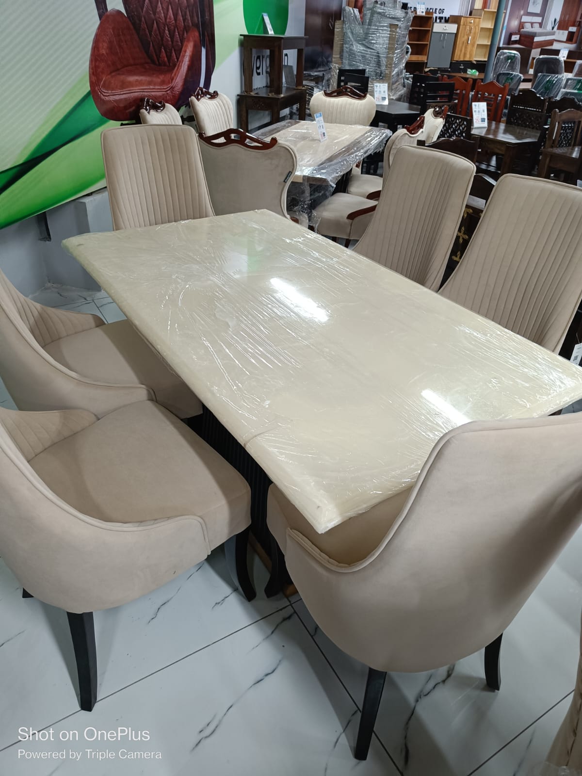 Mayback Dining Table with Chair