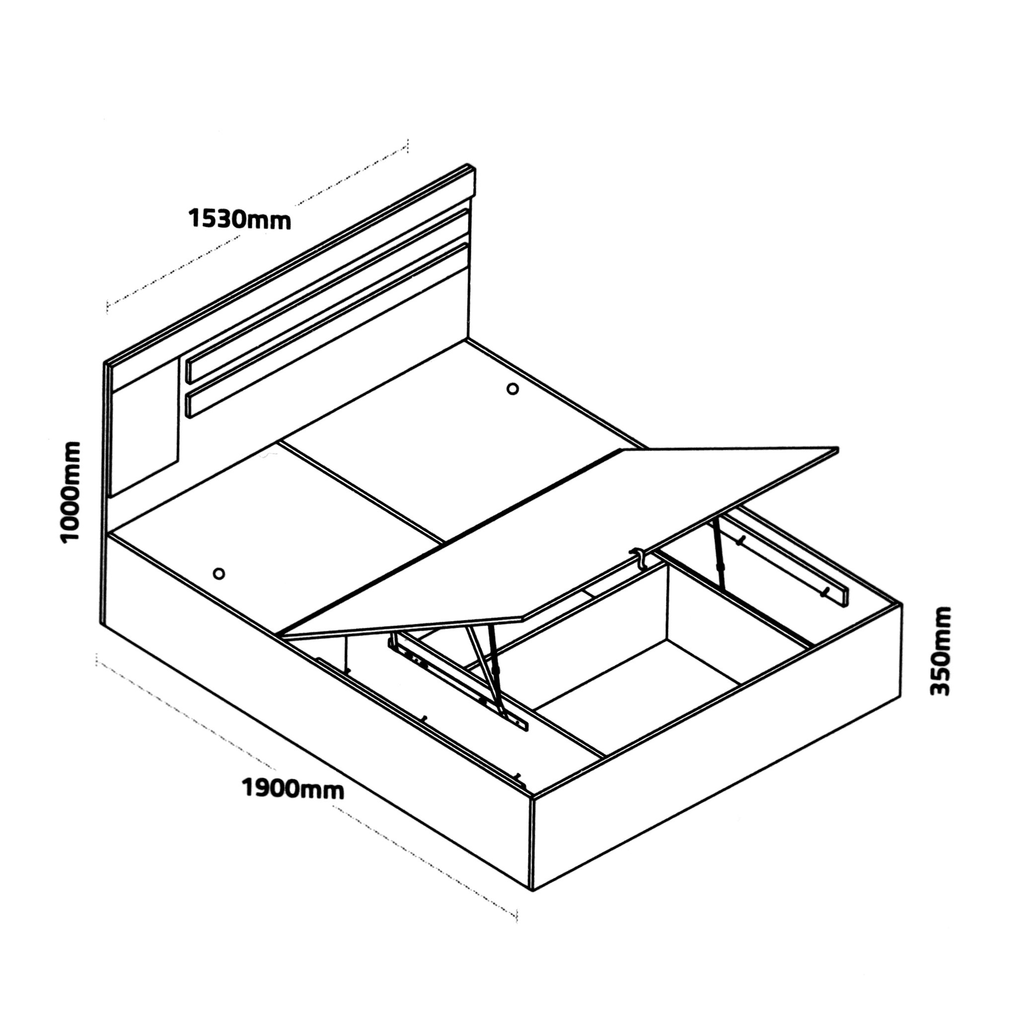 Woodsy Engineered Wood Bed