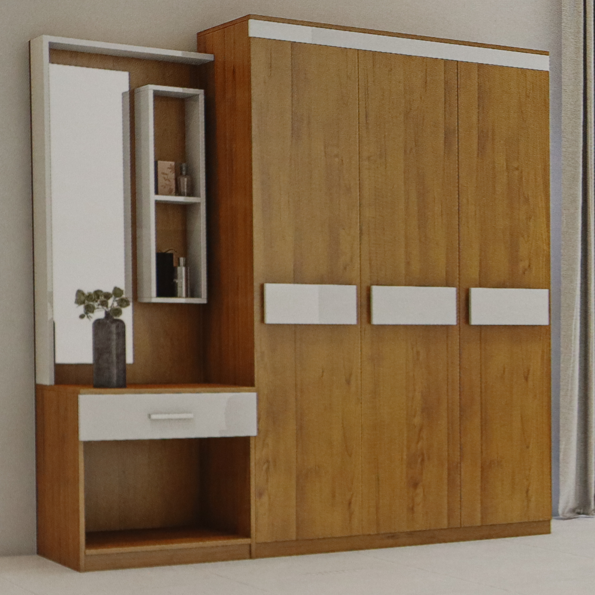 Woodsy Three Door Wardrobe with Inner Door