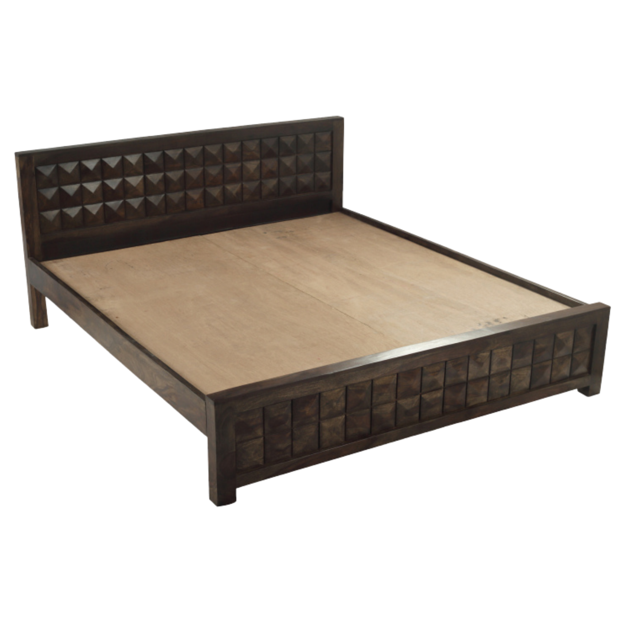 Diamond  Sheesham Wood Bed