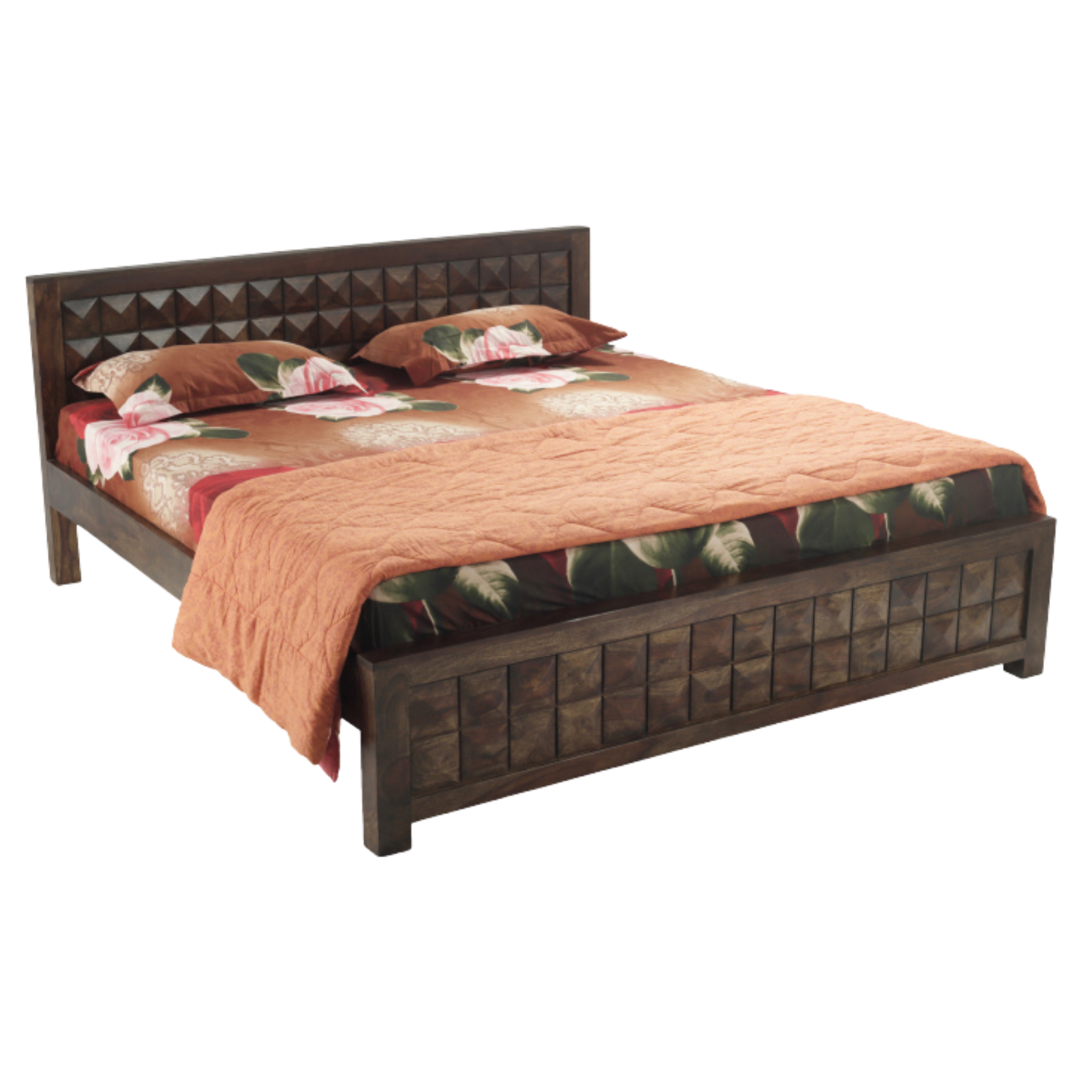 Diamond 36"  Sheesham Wood Bed
