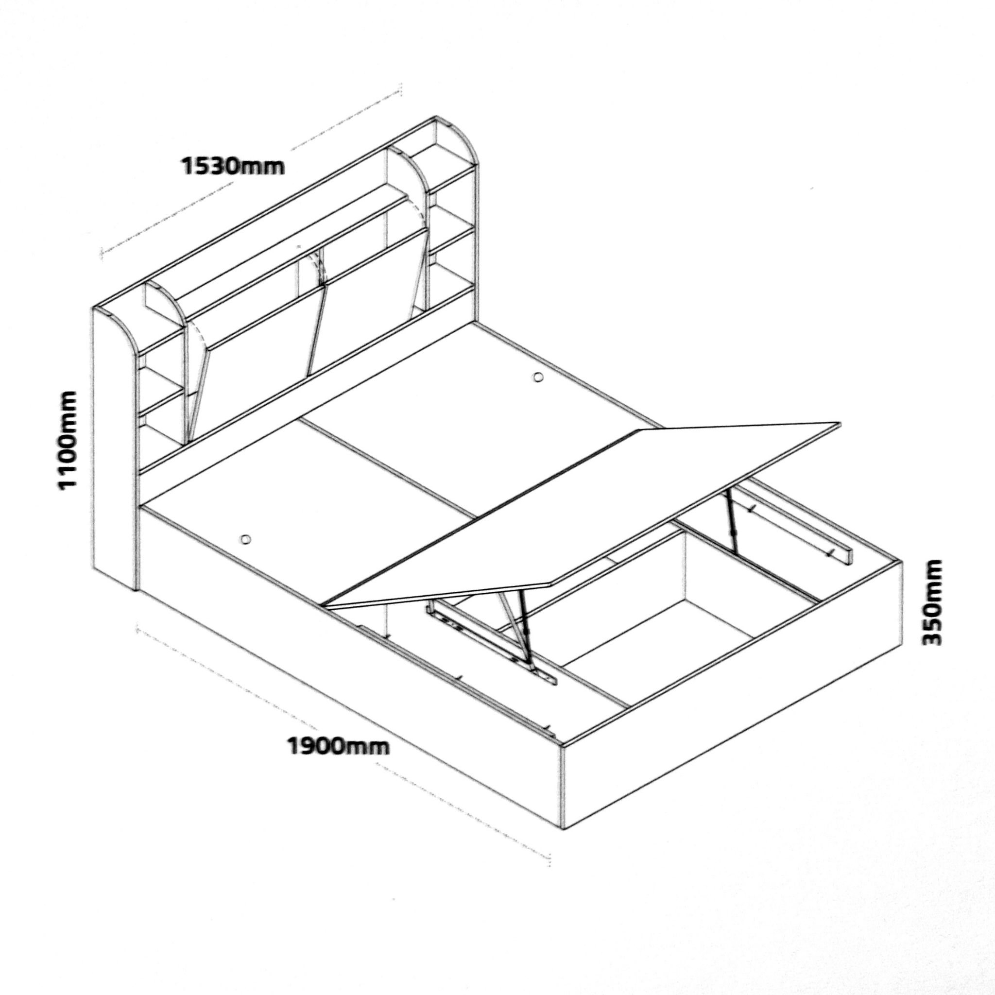 Eloise Engineered Wood Bed