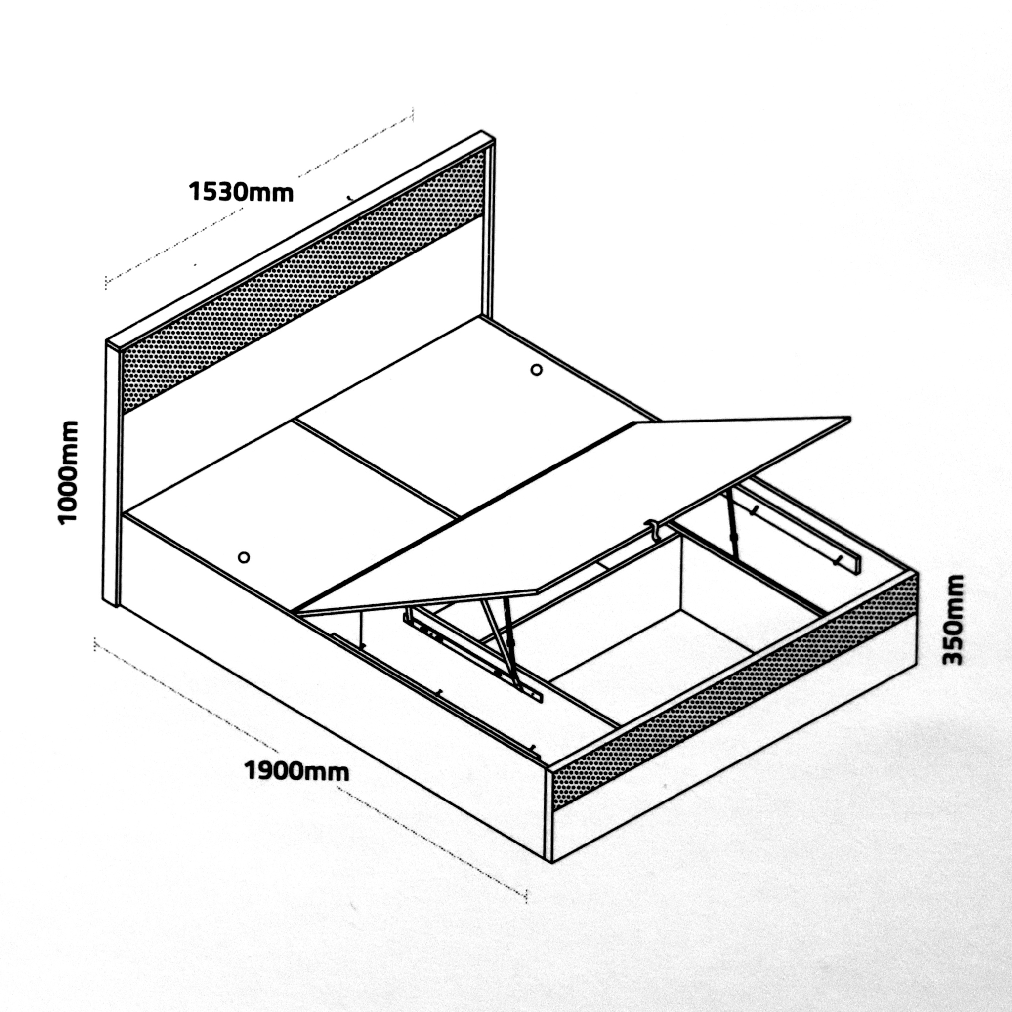 Eterna Engineered Wood Bed