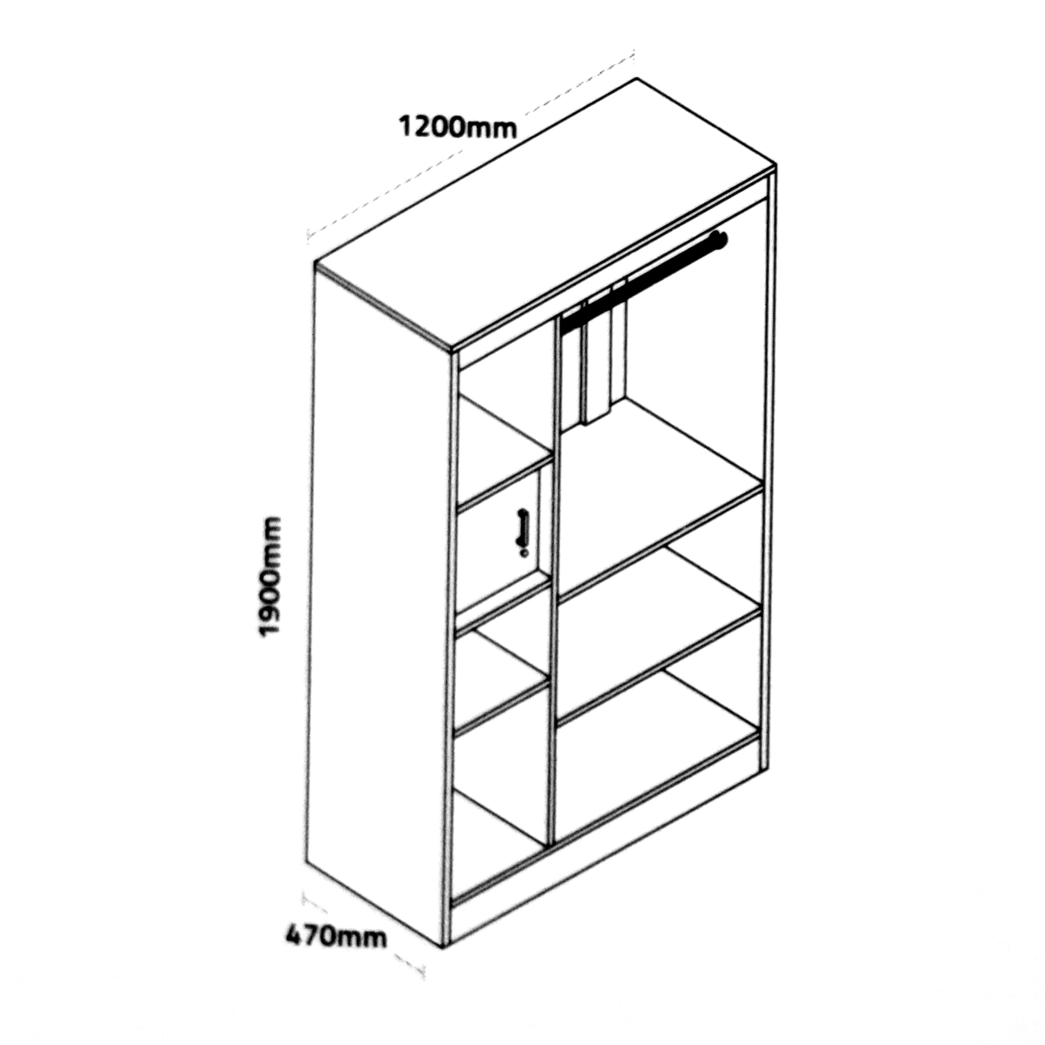 Eterna Three Door Wardrobe with Inner Door