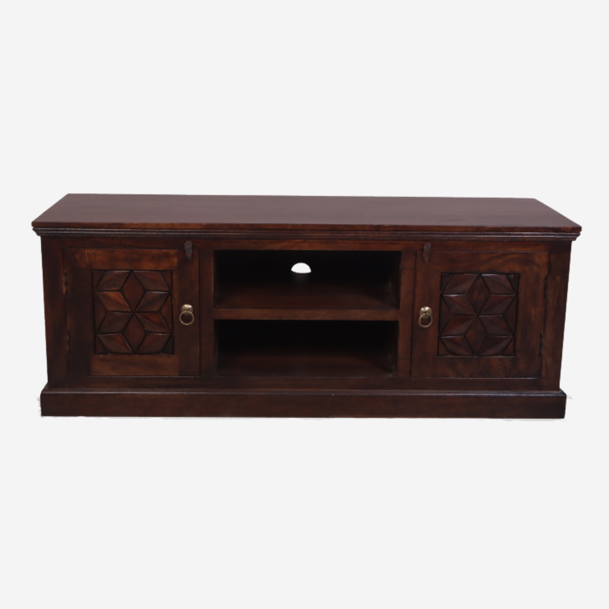 Hexa TV Unit Free standing  TV Unit with Cabinet Storage