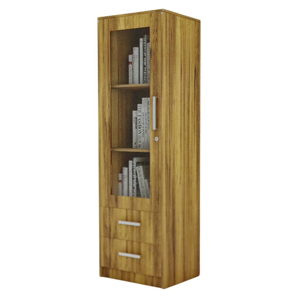File Rack Single Slim Single Door File Rack with Two Drawer
