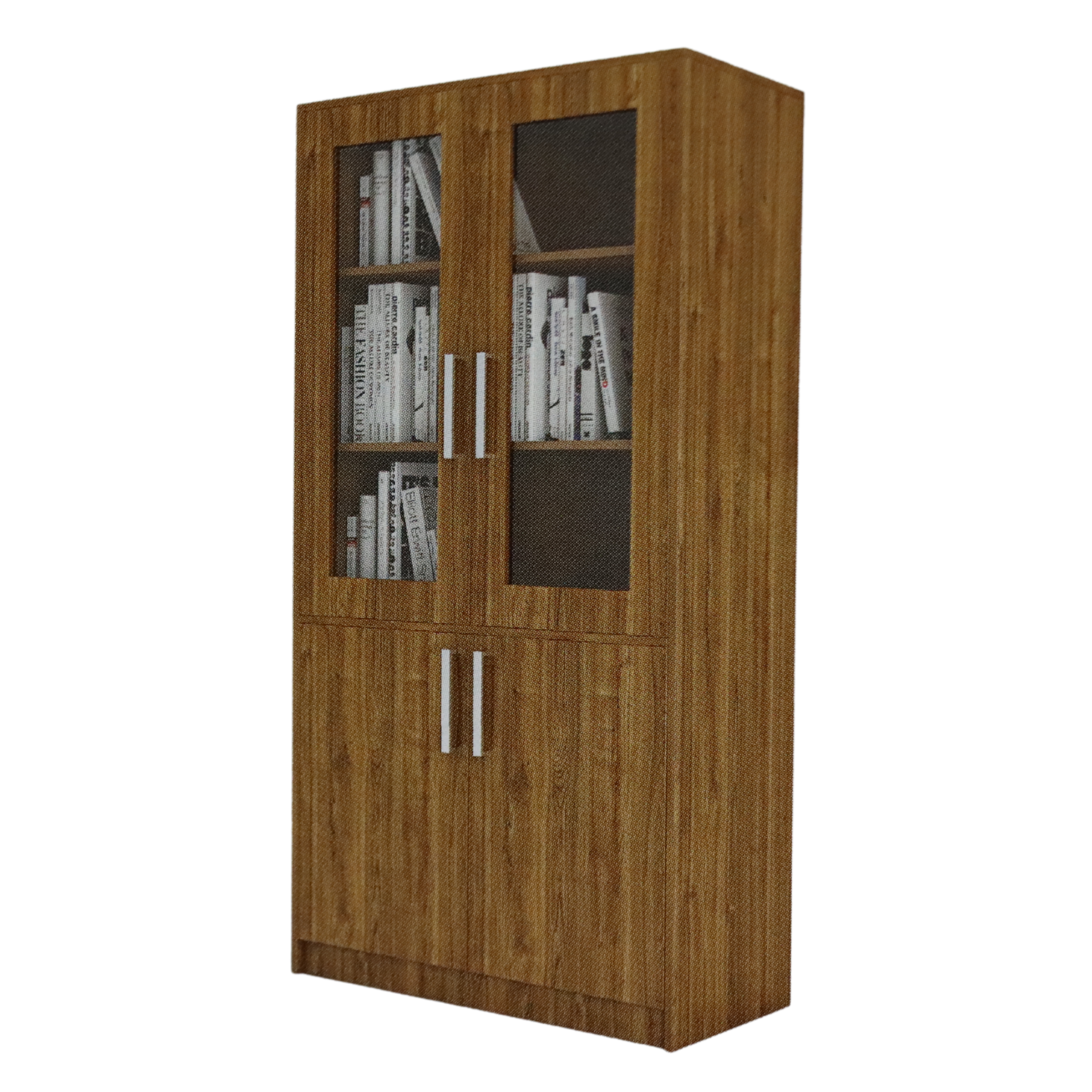 Two Door File Rack with Cabinet Storage