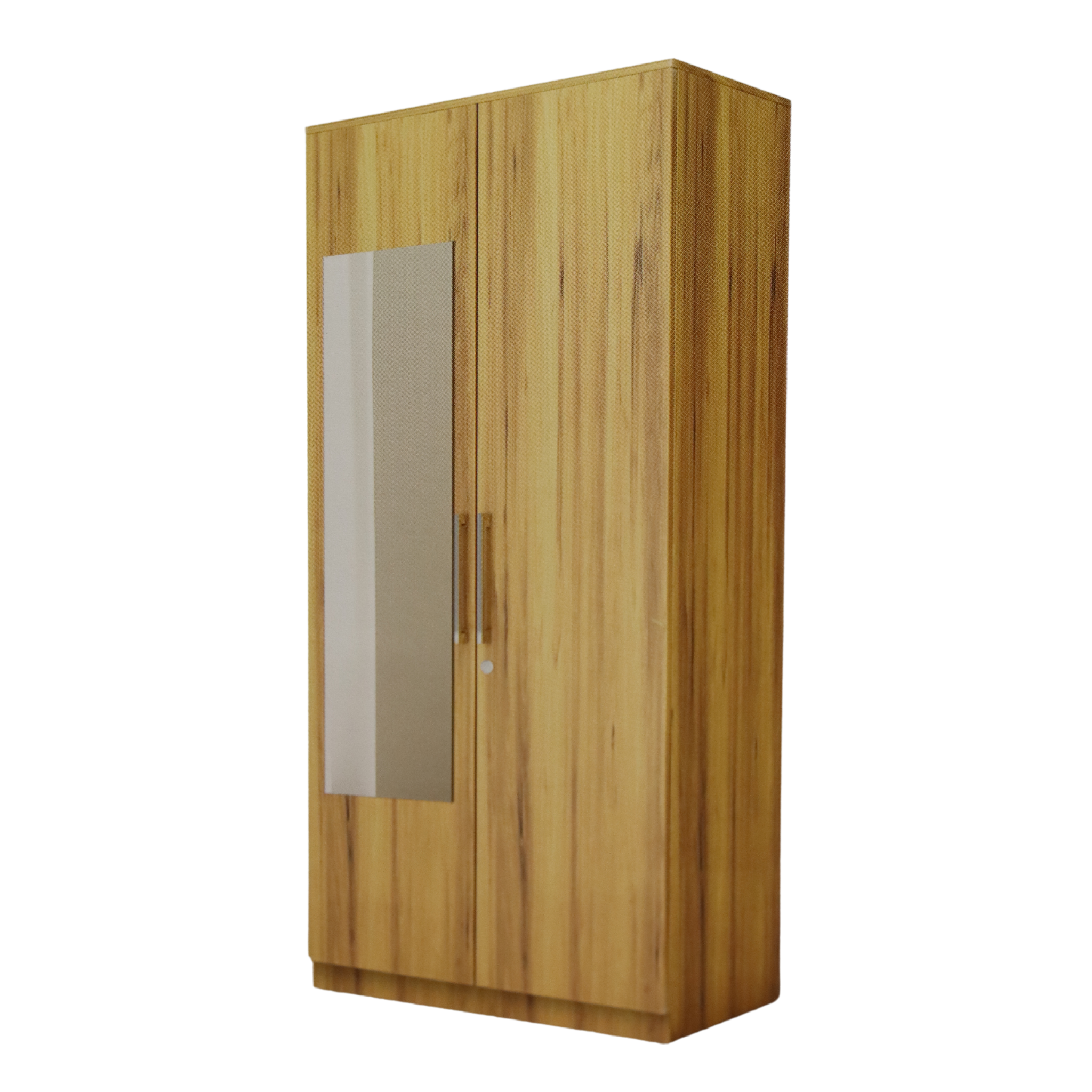 Two Door Multi Utility Wardrobe with Two Inner Door and Mirror