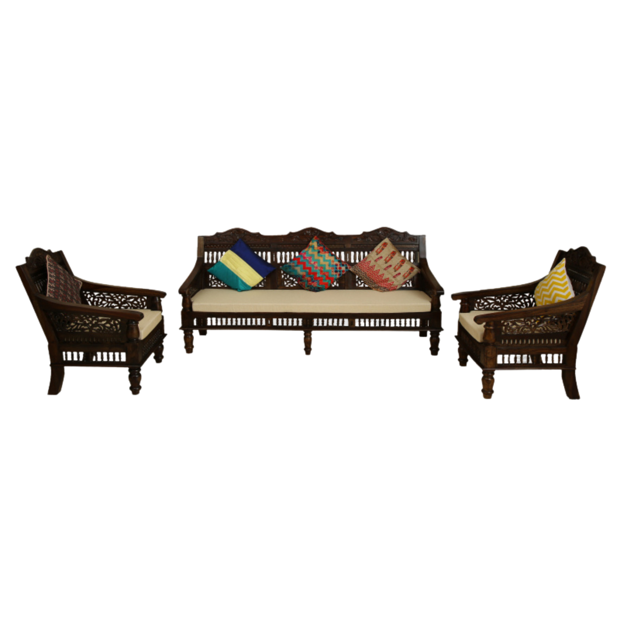 Peacock Wooden Sofa