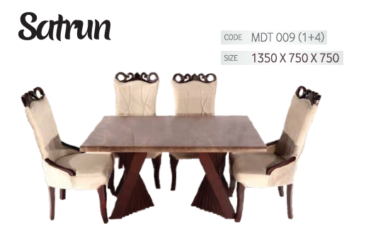 Satrun Marble Dining Table-Set