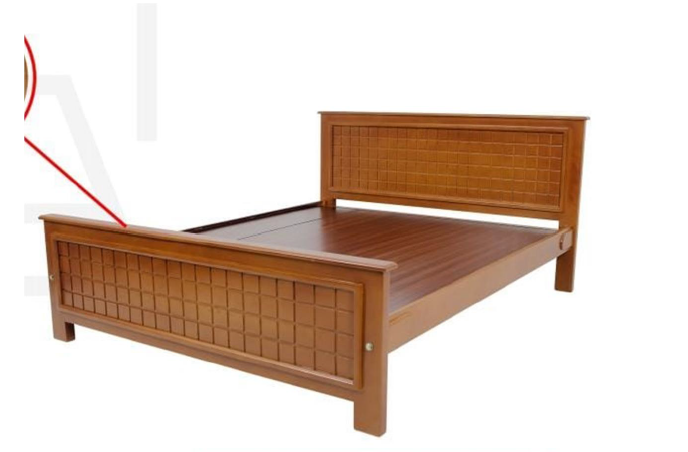 Square Wood Cot