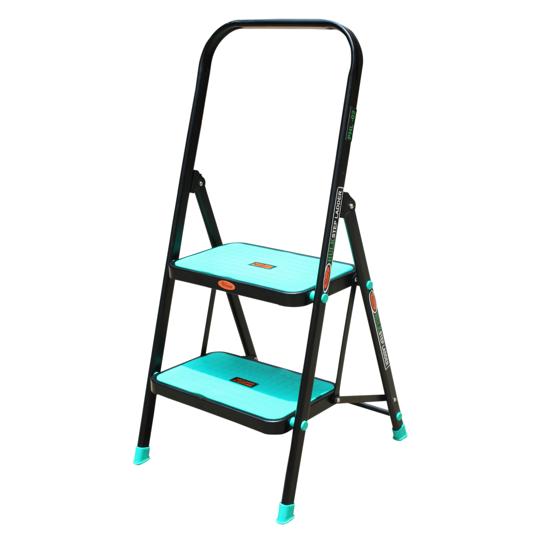 Prime Hulk Foldable Steel Ladder for Home with Anti-Slip Steps