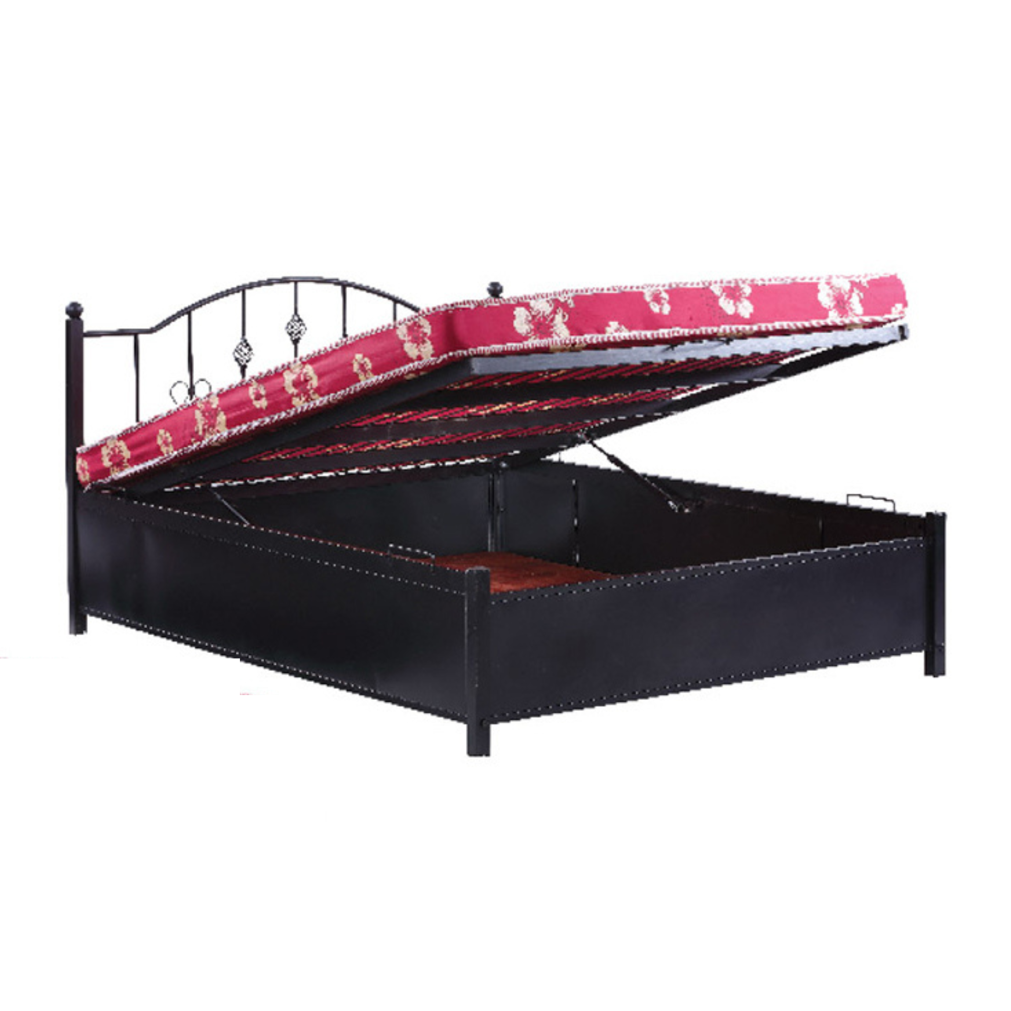 Shuttle Steel Bed with Storage