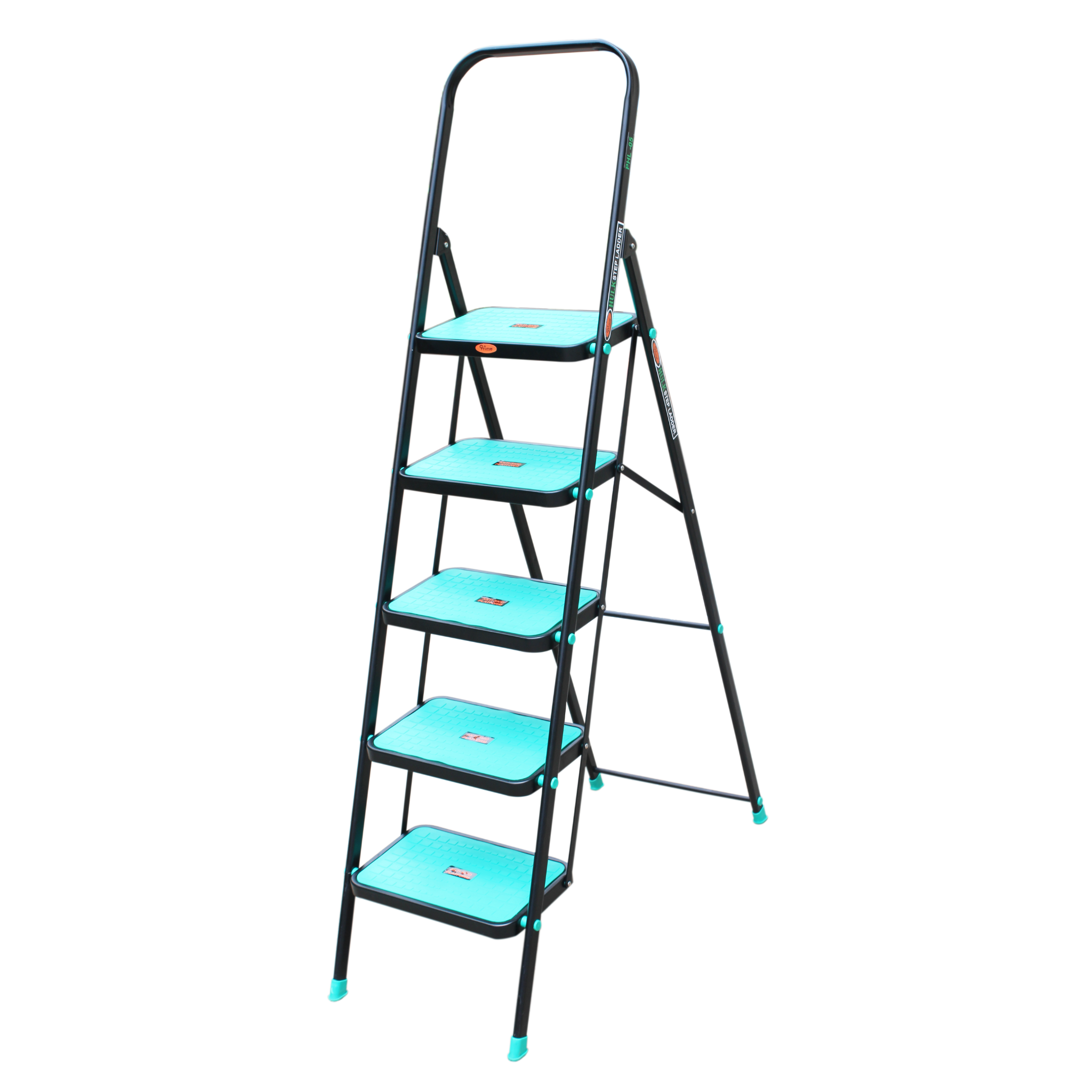Prime Hulk Foldable Steel Ladder for Home with Anti-Slip Steps