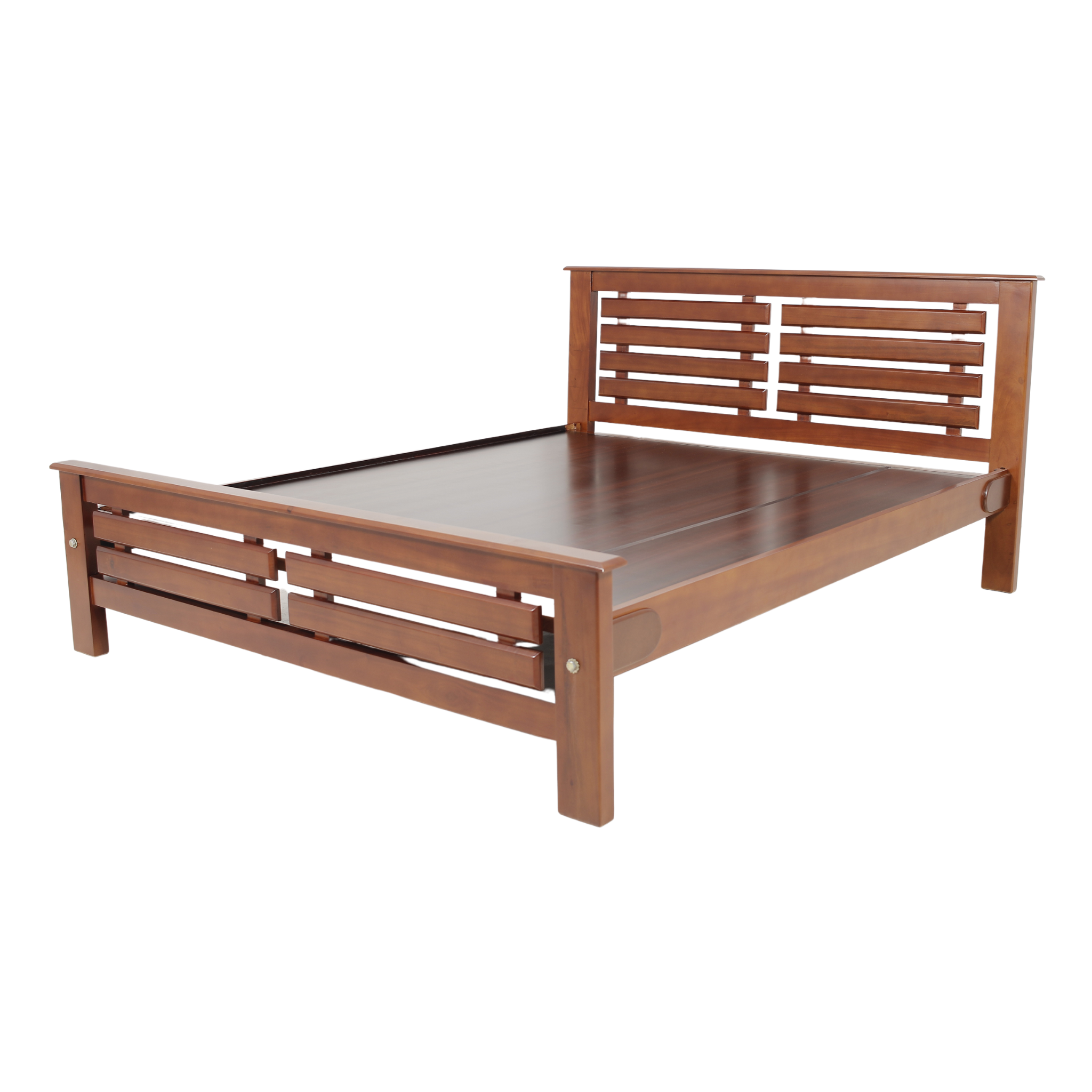 Elegant Rubber Wood Bed