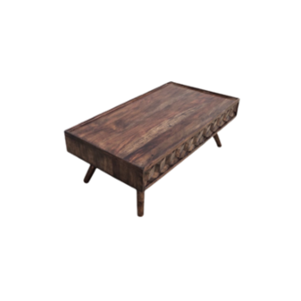 Cube New Hexa Sheesham Wood Coffee Table