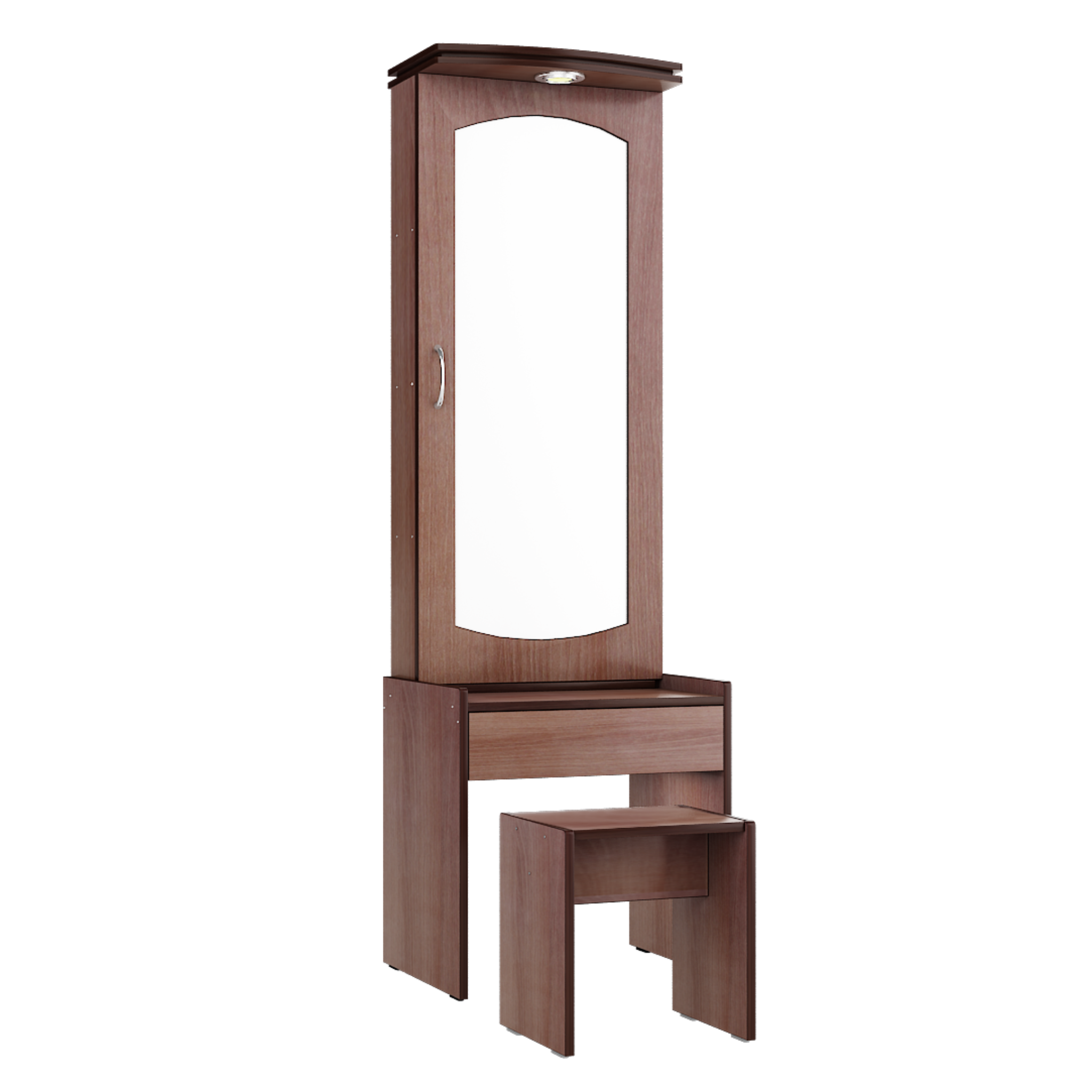 Dressing Table With Light on Top of the Mirror