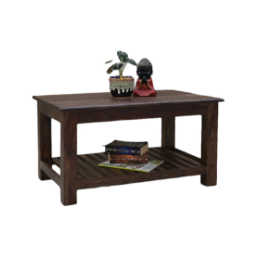 Lima Coffee Table with Stripe Shelf