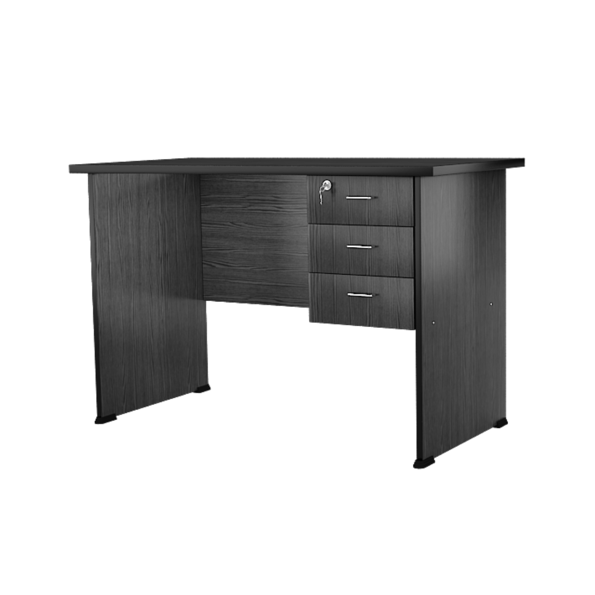 Engineered Wood Office Table and Study Desk with Three Drawer