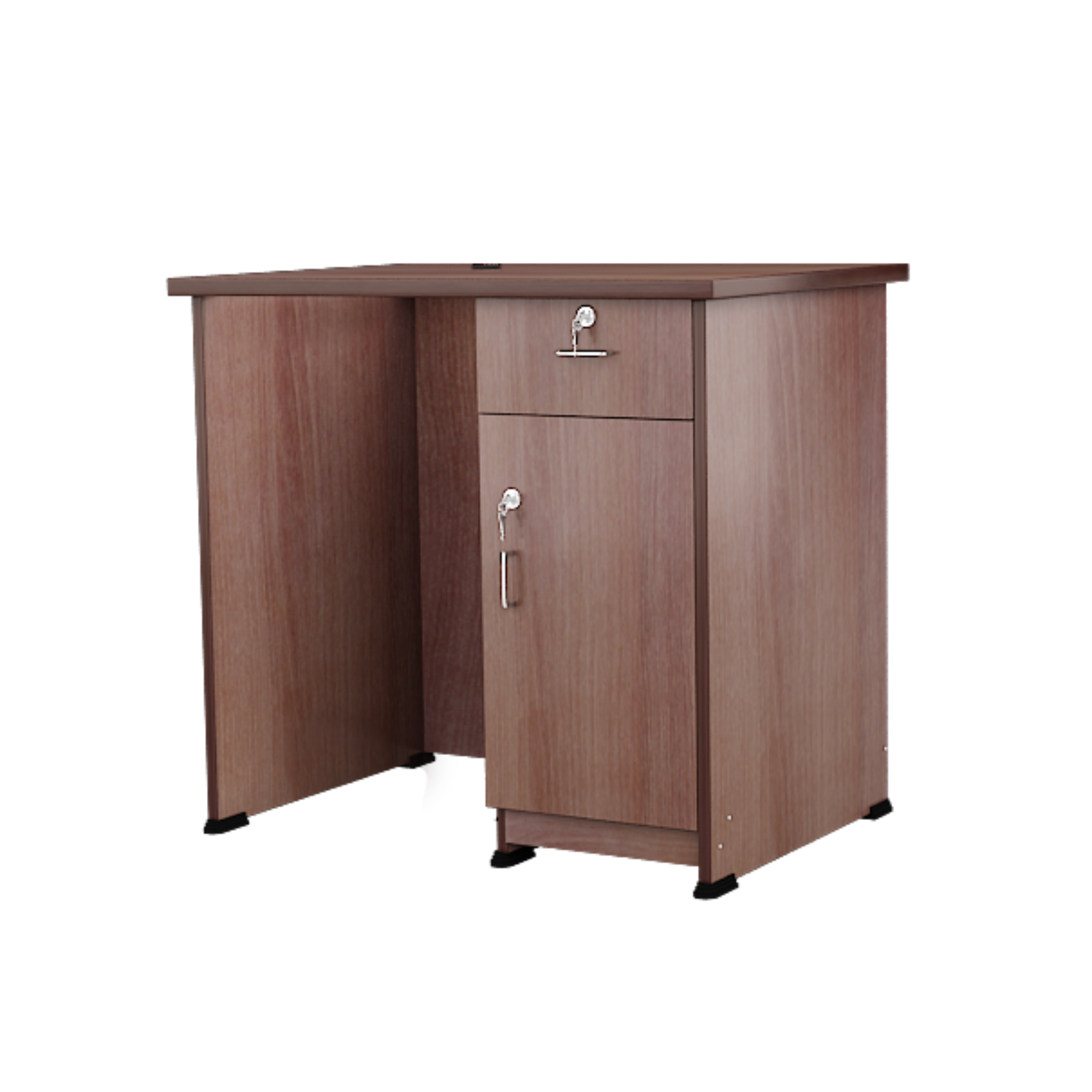 Office Table and Study Desk with One Cabinet Full Size