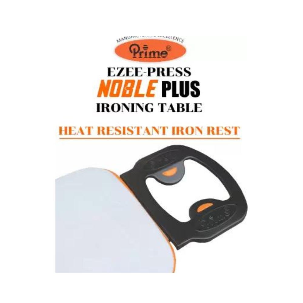 Prime Ezee-Press Noble Plus Foldable Ironing Table with Aluminized Felt Surface