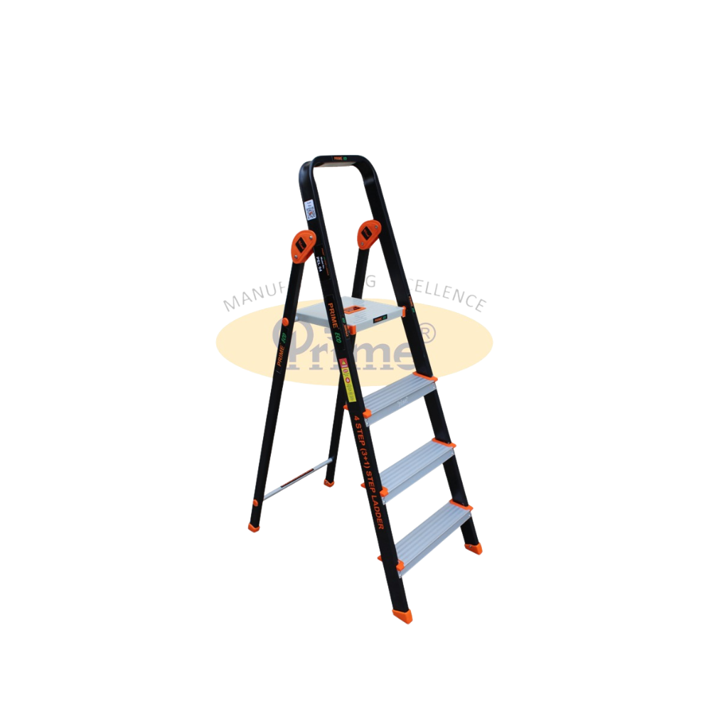 Prime Eco Foldable Aluminum Ladder with Serrated Steps