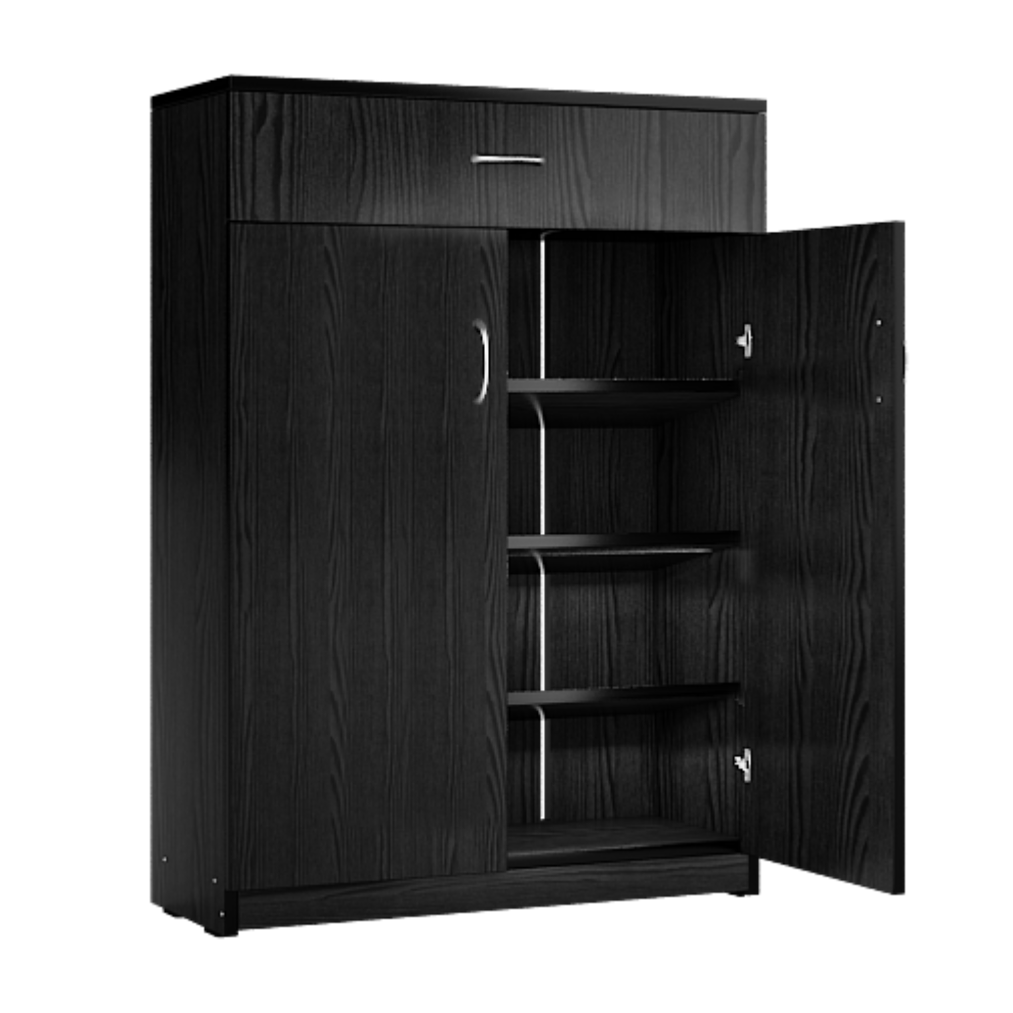 Two Door Cabinet Shoe Rack with Drawer Storage