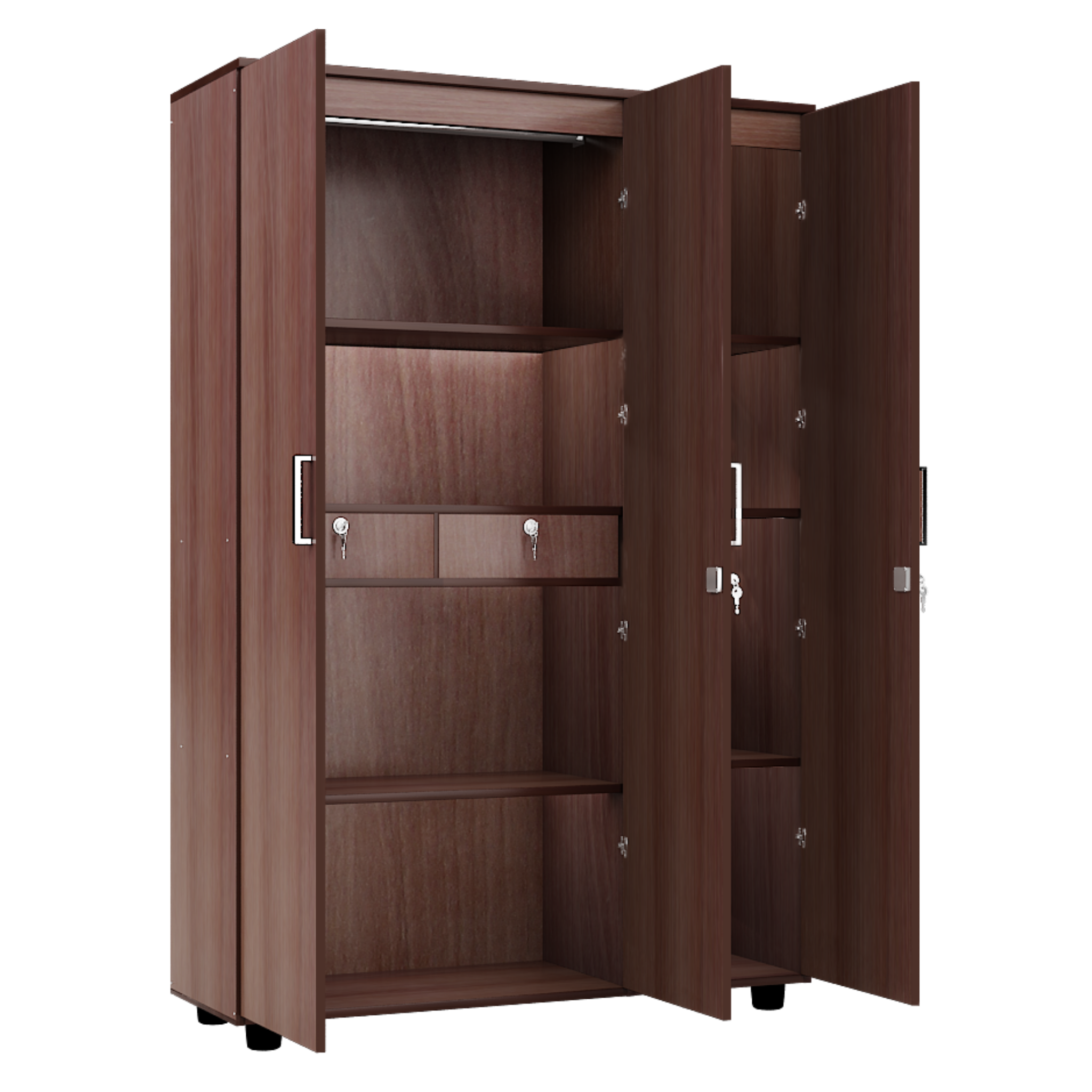 Super and Luxury Two  Door Wardrobe with Dual Drawer