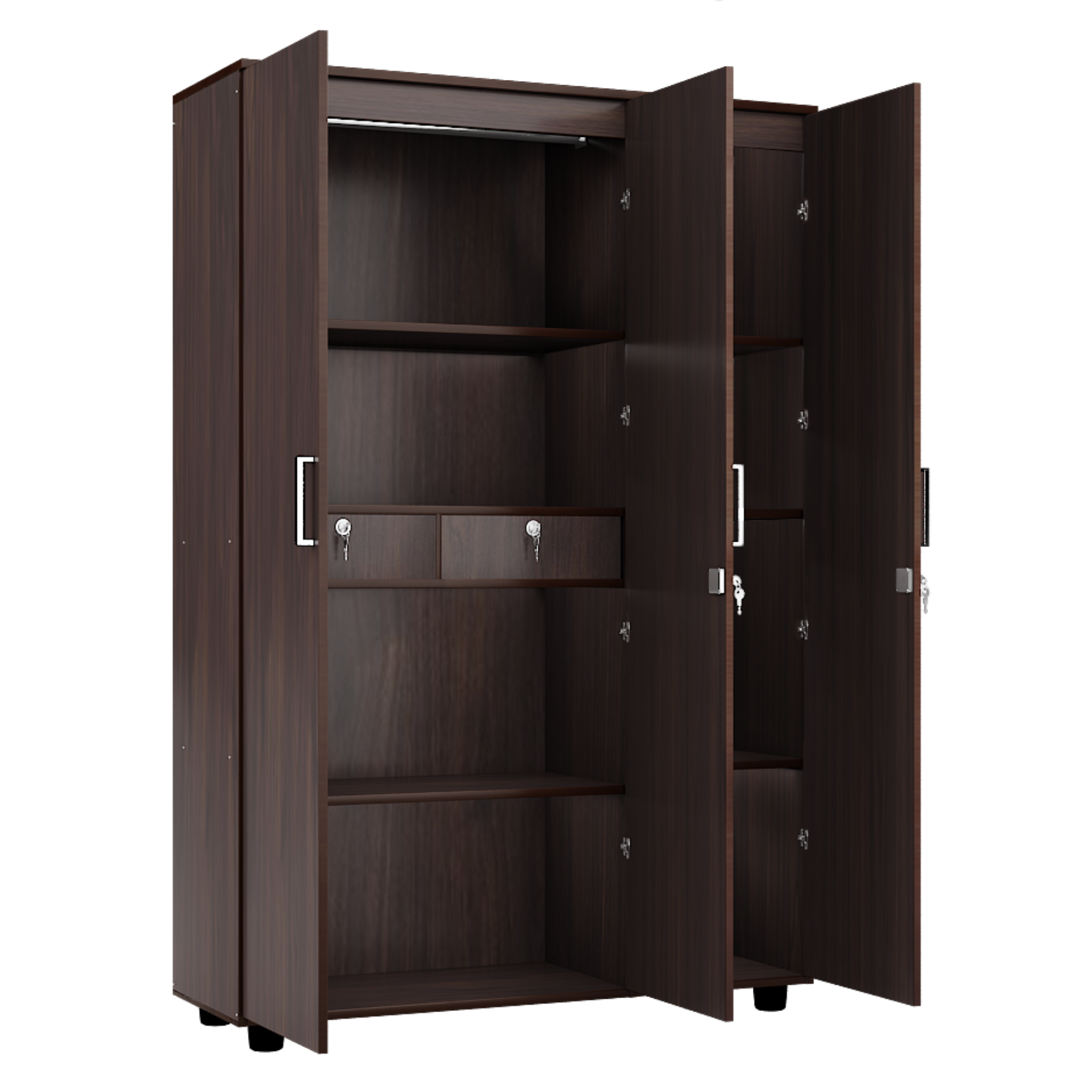 Super and Luxury Two  Door Wardrobe with Dual Drawer