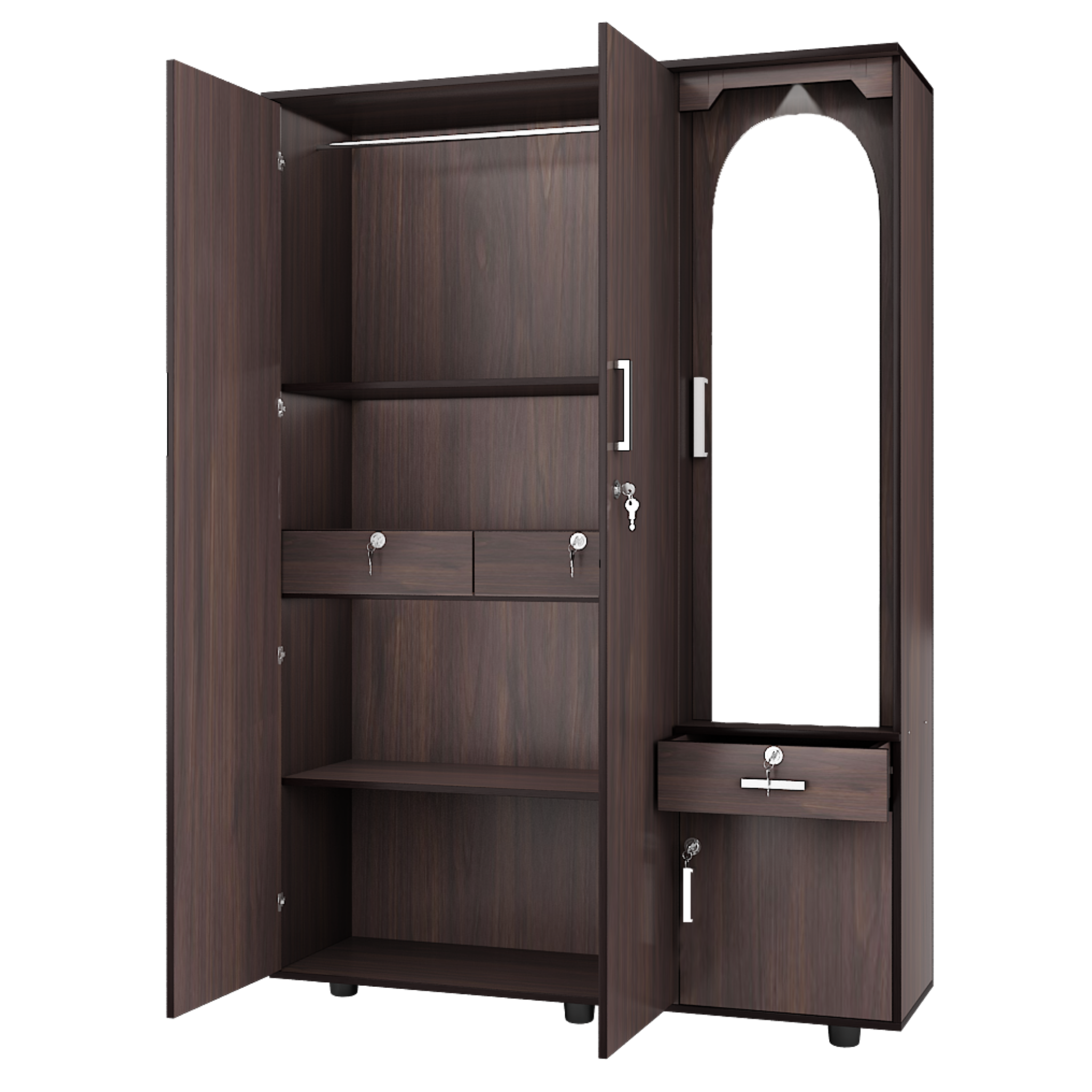 Double door cupboard with dressing table deals