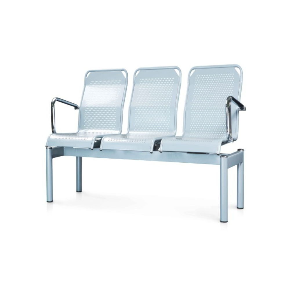 Zenith Waiting Seating Metal Bench