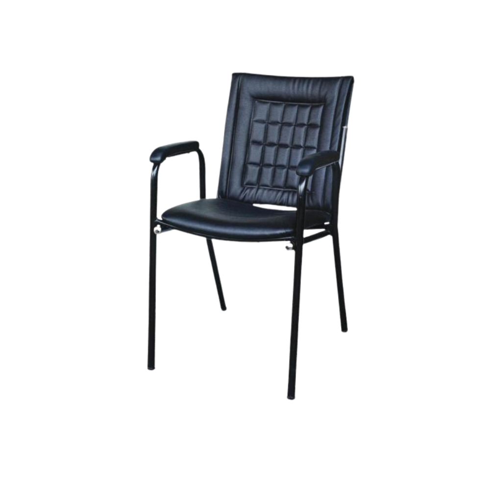 Hova Fabric Artificial Leather Visiting Chair